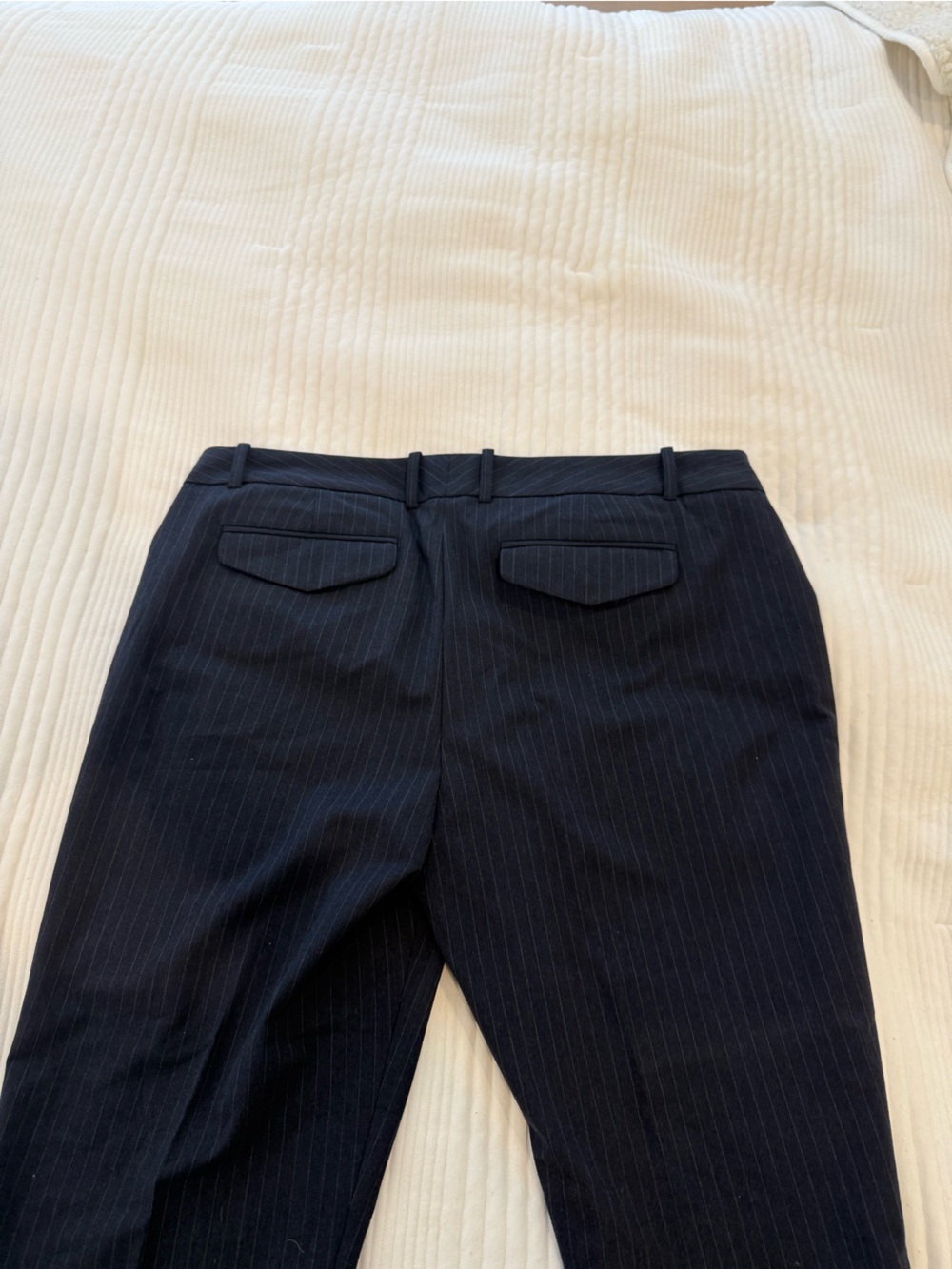 GAP Navy Pinstripe Slim Cropped Pants
